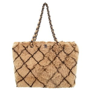Chanel Fur Chain Tote Bag